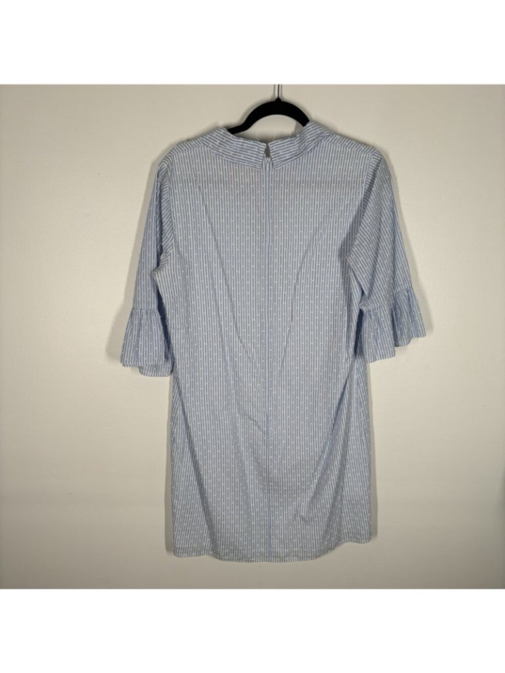 Lilly Pulitzer Wmn 12 Blue Peri Tint Yarn Dye Stripe With Clip Dots Ginger Dress - Picture 11 of 12